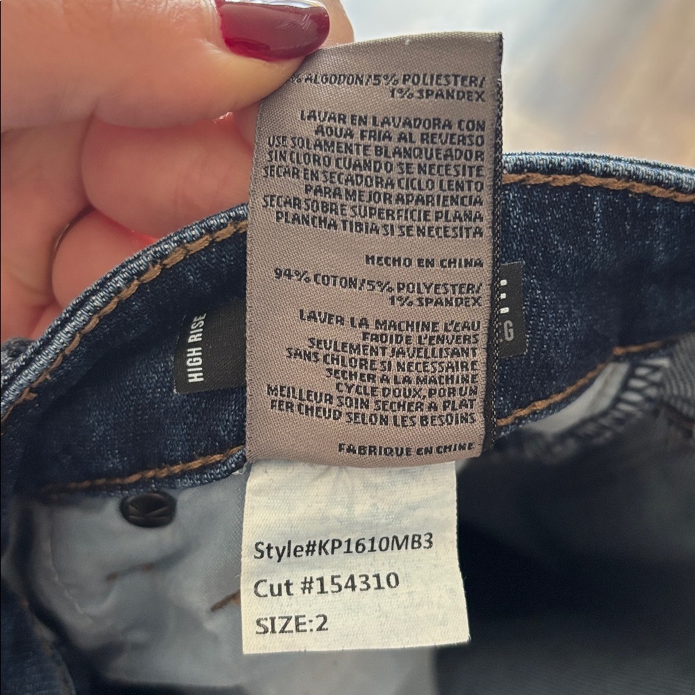 Kut from the Kloth Reese High Rise Fab Ab Ankle Straight Leg Jeans size 2 - Picture 9 of 10